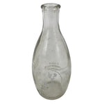 Japanese Itou Tsuru Brand Glass Sake Bottle Tokkuri Vtg Crane Pine Tree TS821