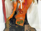 Japanese Iwato Kagura Tengu Doll Glass Case Display Vtg Ningyo Figurine BD900