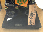 Japanese Iwato Kagura Tengu Doll Glass Case Display Vtg Ningyo Figurine BD900