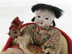 Japanese Izumeko Basket Baby Doll Vtg Yamagata Traditional Craft Ningyo BD987