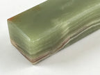 Japanese Jade Green Stone Paperweight Vtg Calligraphy Shodo Hisui Bunchin JK544