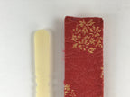 Japanese Kashikiri Yoji Toothpick Vtg Tea Ceremony Item Red Fabric Cover JK666