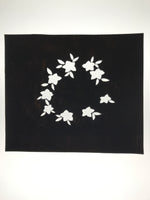 Japanese Katagami Paper Kimono Stencil Vtg Balloon Flower Bellflower Kikyo A820