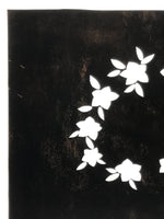 Japanese Katagami Paper Kimono Stencil Vtg Balloon Flower Bellflower Kikyo A820