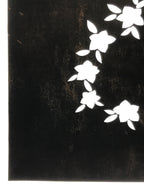 Japanese Katagami Paper Kimono Stencil Vtg Balloon Flower Bellflower Kikyo A820