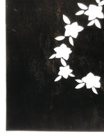 Japanese Katagami Paper Kimono Stencil Vtg Balloon Flower Bellflower Kikyo A820
