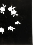 Japanese Katagami Paper Kimono Stencil Vtg Balloon Flower Bellflower Kikyo A820
