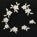 Japanese Katagami Paper Kimono Stencil Vtg Balloon Flower Bellflower Kikyo A820
