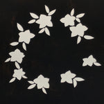 Japanese Katagami Paper Kimono Stencil Vtg Balloon Flower Bellflower Kikyo A820
