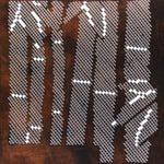 Japanese Katagami Paper Kimono Stencil Vtg Katazome Bamboo Dot Shochikubai A813