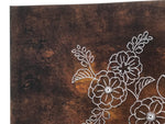 Japanese Katagami Paper Kimono Stencil Vtg Katazome Camellia Flower Tsubaki A818
