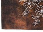 Japanese Katagami Paper Kimono Stencil Vtg Katazome Camellia Flower Tsubaki A818