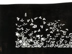Japanese Katagami Paper Kimono Stencil Vtg Katazome Flower Garden Design A812