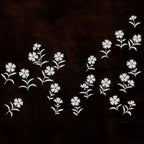 Japanese Katagami Paper Kimono Stencil Vtg Katazome Nadeshiko Carnations A811