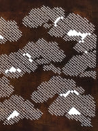 Japanese Katagami Paper Kimono Stencil Vtg Katazome Pine Dot Shochikubai A817