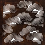 Japanese Katagami Paper Kimono Stencil Vtg Katazome Pine Dot Shochikubai A817