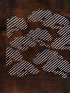 Japanese Katagami Paper Kimono Stencil Vtg Katazome Pine Line Shochikubai A816