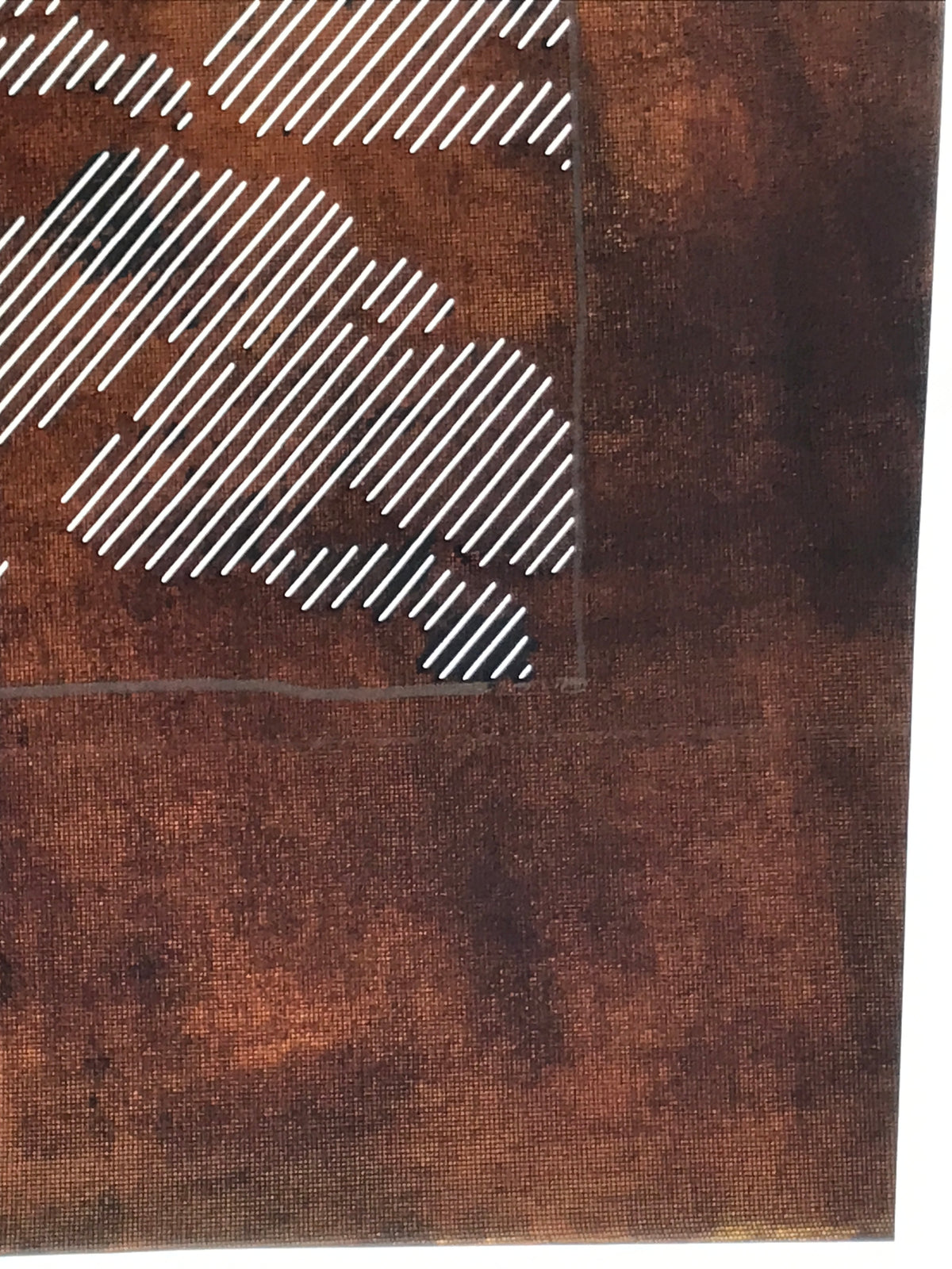 Japanese Katagami Paper Kimono Stencil Vtg Katazome Pine Line Shochikubai A816