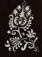 Japanese Katagami Paper Kimono Stencil Vtg Katazome Plants Floral Design A888