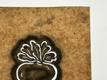 Japanese Katagami Paper Kimono Stencil Vtg Katazome Turnip Kabu Vegetable A887