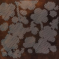 Japanese Katagami Paper Kimono Stencil Vtg Plum Blossom Line Shochikubai A814