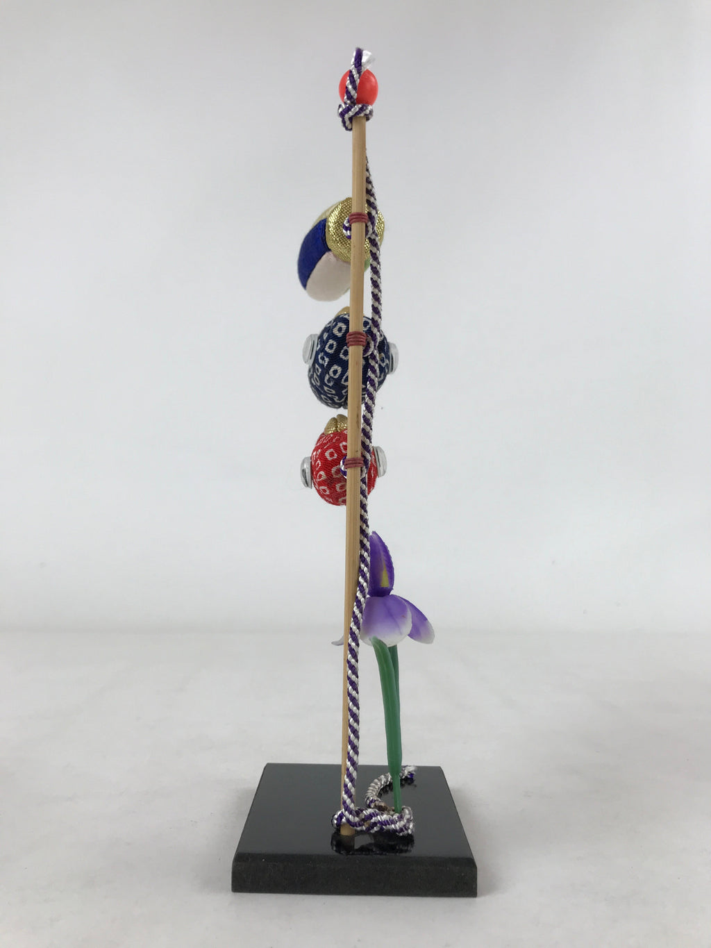 Japanese Kimekomi Koinobori Vtg Children Day Festival Blue Red Gold ID554