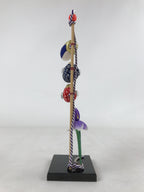 Japanese Kimekomi Koinobori Vtg Children Day Festival Blue Red Gold ID554