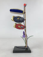 Japanese Kimekomi Koinobori Vtg Children Day Festival Blue Red Gold ID554