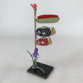 Japanese Kimekomi Koinobori Vtg Children Day Festival Blue Red Gold ID554