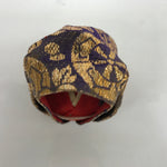 Japanese Kimono Daruma Hina Doll Vtg Girls Festival Purple Gold Red ID592