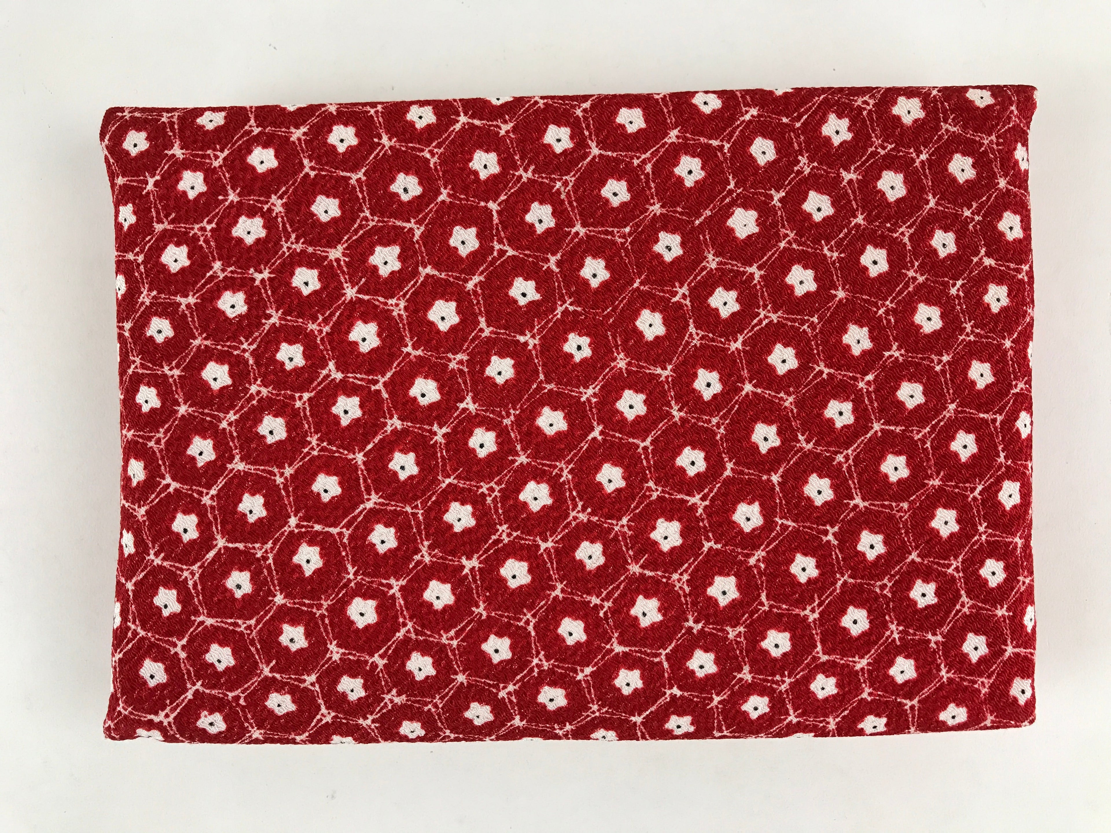 Japanese Kimono Dress Clutch Bag Vtg Red Flowers Ceremony Occasion KB67