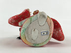 Japanese Kimono Girl Hina Doll Festival Vtg Red Fabric Room Decoration ID508