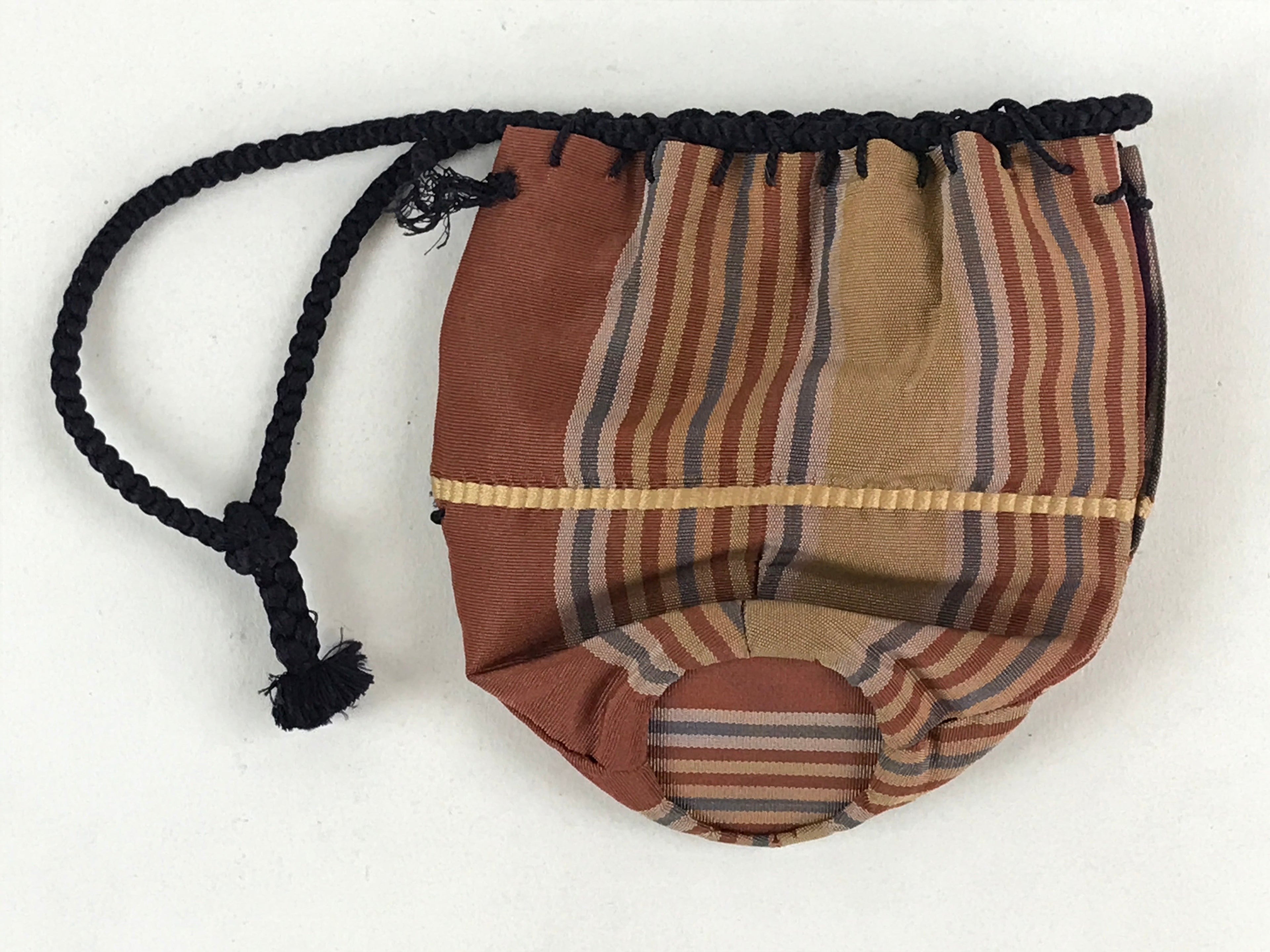 Japanese Kinchaku-Bukuro Drawstring Bag Vtg Kimono Cloth Purse Coin Pouch KB65