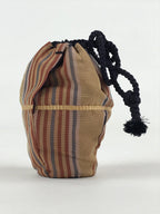 Japanese Kinchaku-Bukuro Drawstring Bag Vtg Kimono Cloth Purse Coin Pouch KB65