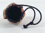 Japanese Kinchaku-Bukuro Drawstring Bag Vtg Kimono Cloth Purse Coin Pouch KB65