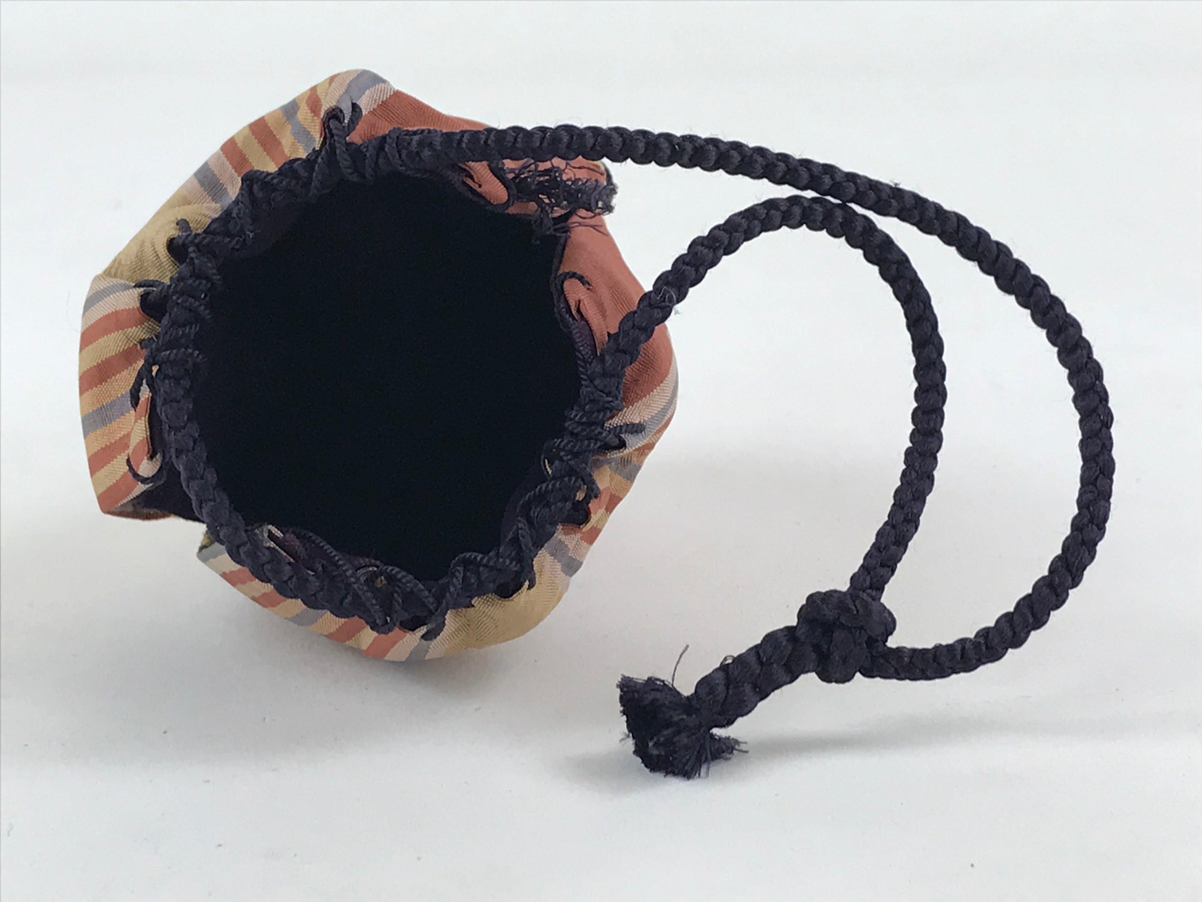 Japanese Kinchaku-Bukuro Drawstring Bag Vtg Kimono Cloth Purse Coin Pouch KB65