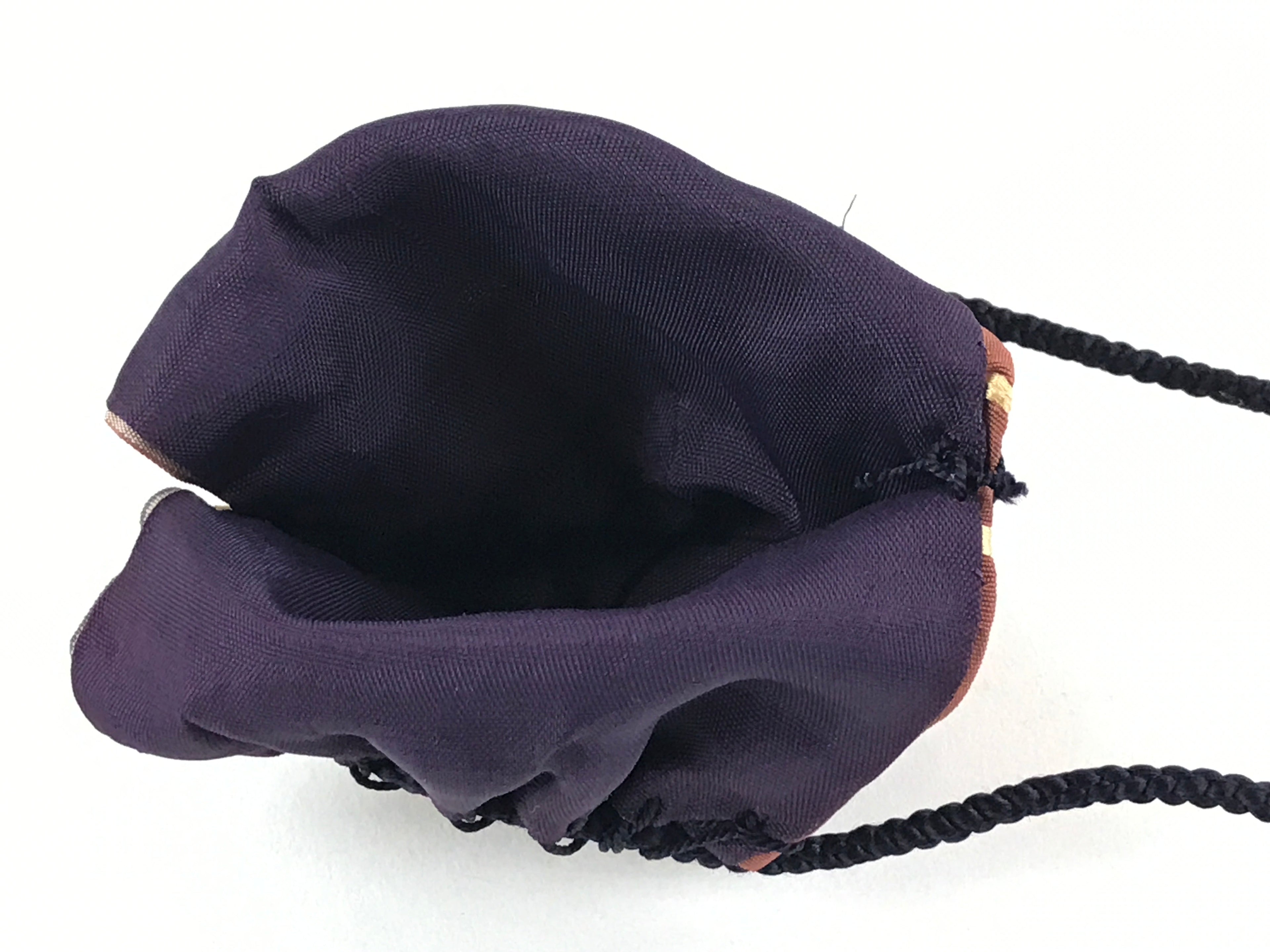 Japanese Kinchaku-Bukuro Drawstring Bag Vtg Kimono Cloth Purse Coin Pouch KB65