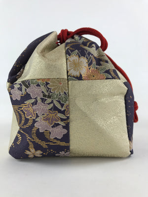 Kimono Purse kinchaku Bag Japanese Vintage Drawstring