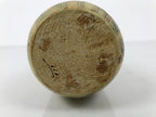 Japanese Kiseto Ware Ceramic Flower Vase Vtg Ikebana Kabin Gourd Yellow FK214