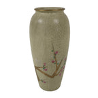 Japanese Kiseto Ware Ceramic Flower Vase Vtg Ikebana Kabin Plum Blossom FK209