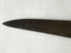 Japanese Kitchen Knife Vtg Masakane Japon Brown Steel Wood Long Hocho KN7