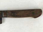 Japanese Kitchen Knife Vtg Masakane Japon Brown Steel Wood Long Hocho KN7