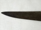 Japanese Kitchen Knife Vtg Masakane Japon Brown Steel Wood Long Hocho KN7