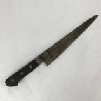 Japanese Kitchen Knife Vtg Misono Brown Steel Wood Long Hocho KN5