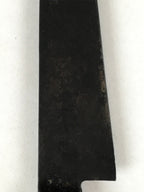 Japanese Kitchen Knife Vtg Sakai Takayuki Brown Steel Wood Long Hocho KN9