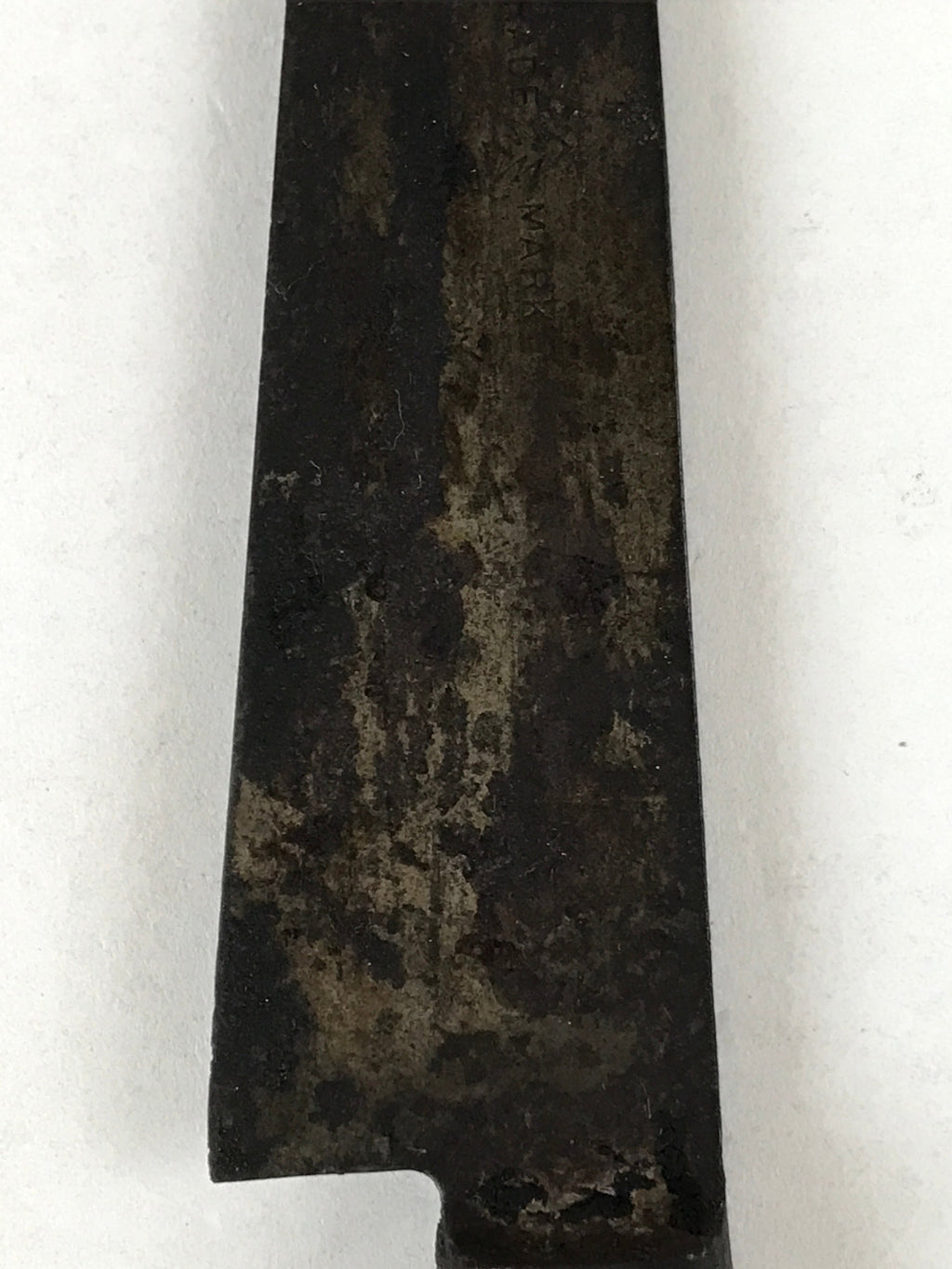 Japanese Kitchen Knife Vtg Sakai Takayuki Brown Steel Wood Long Hocho KN9