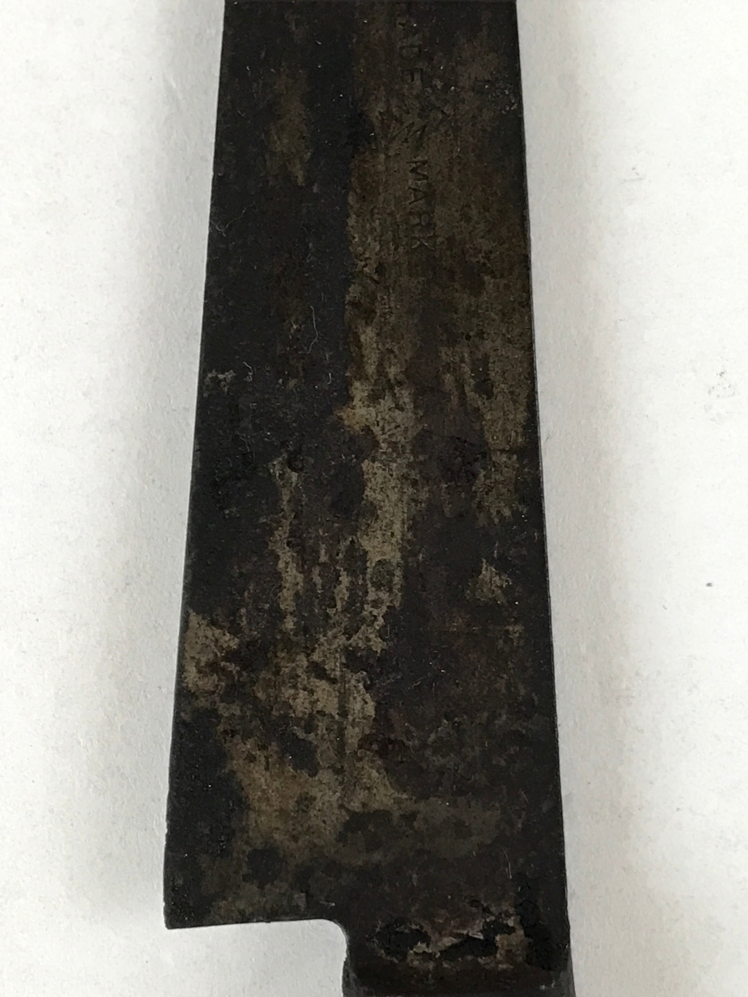 Japanese Kitchen Knife Vtg Sakai Takayuki Brown Steel Wood Long Hocho KN9
