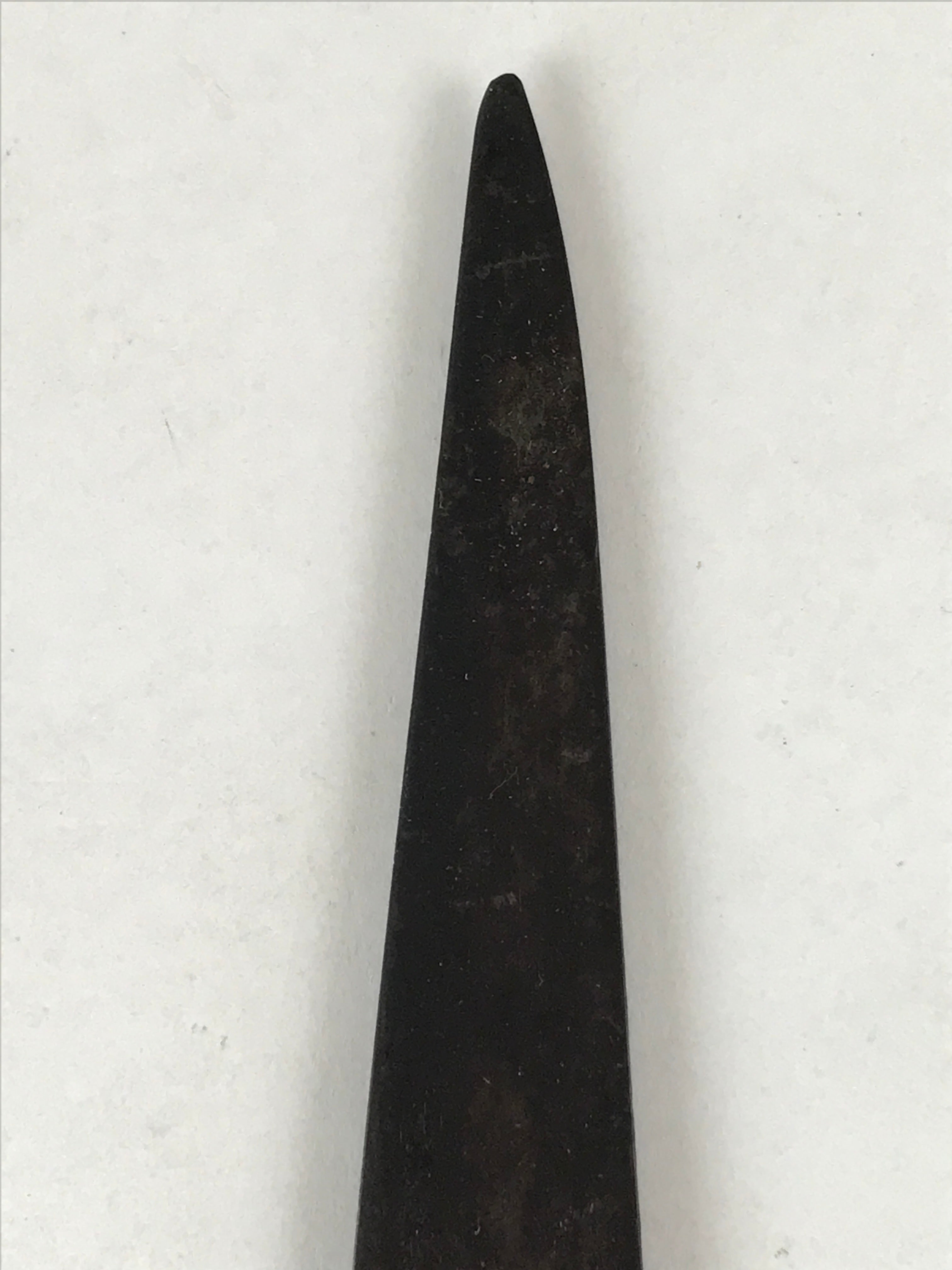 Japanese Kitchen Knife Vtg Sakai Takayuki Brown Steel Wood Long Hocho KN9