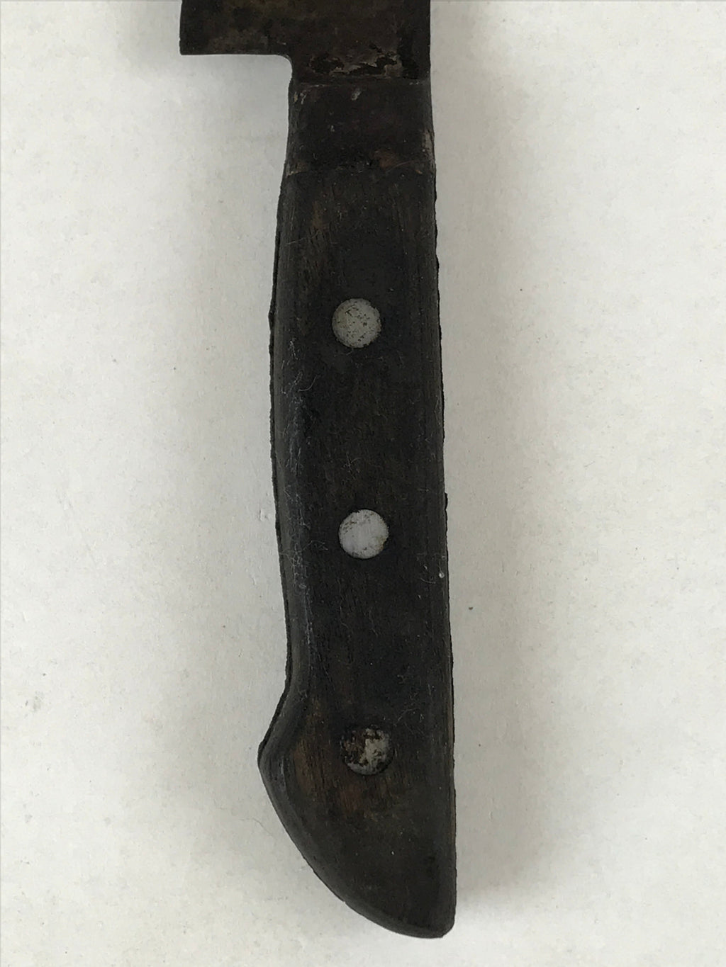 Japanese Kitchen Knife Vtg Sakai Takayuki Brown Steel Wood Long Hocho KN9