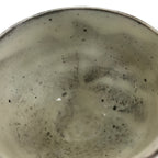 Japanese Kohiki Ceramic Yunomi Teacup Vtg Red Clay White Glossy Glaze TC524